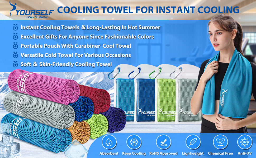 Cooling Towel, Cooling Towels for Neck,40 x 12Ice Towel for Instant – SHE  WORX Supply