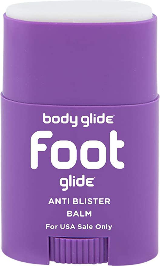  Body Glide Foot Glide Anti Blister Balm, blister prevention  for heels, shoes, cleats, boots, socks, and sandals, Use on toes, heel,  ankle, arch, sole and ball of foot