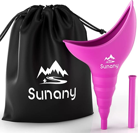 Female Urination Device, Female Urinal Silicone Funnel,  Urine Cup, Portable Urinal for Women. Standing Up to Pee Funnel, Reusable Women Pee Funnel