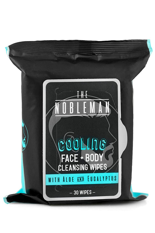 The Nobleman  -  Men's Cooling Face + Body Cleansing Wipes - 30ct