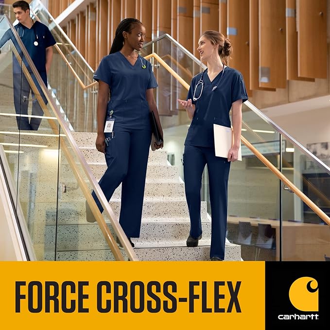 Carhartt  #C12110 Women's FORCE CROSS-FLEX V-Neck Tech Scrub Top