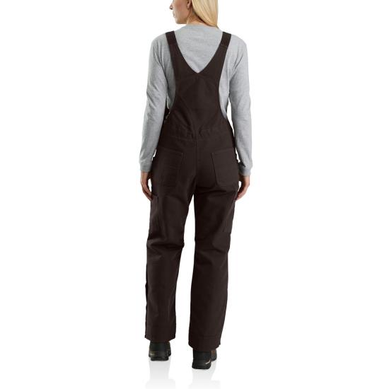 Carhartt 104049 Like New - Women's Washed Duck Bib Overalls - Quilt Lined