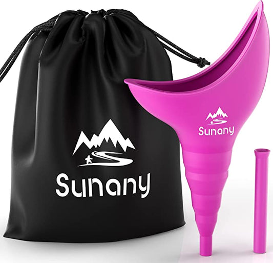 Female Urination Device, Female Urinal Silicone Funnel, Urine Cup, Portable Urinal for Women. Standing Up to Pee Funnel, Reusable Women Pee Funnel