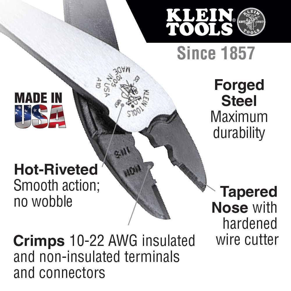 KLEIN TOOLS - Journeyman Crimping and Cutting Tool - J1005
