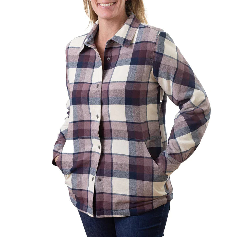 Sugar River -  #236195  Made for the Curvy Girl - Women's Sherpa-Lined Shirt Jacket, work shirt, warm