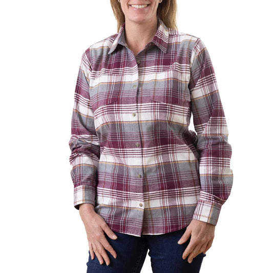Sugar River - # 236196 Made for the Curvy Girl - Women's Stretch-Fit Flannel Work Shirt