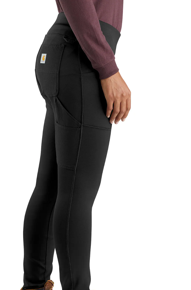 Carhartt Force Fitted Pocket Leggings Women's Small Grey Oyster Color