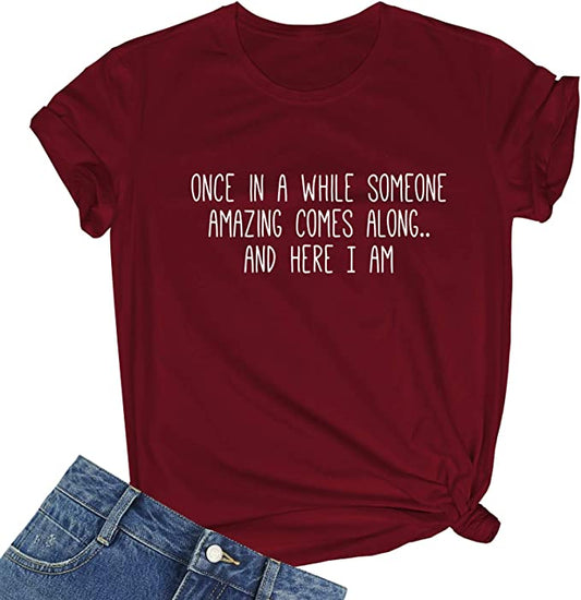 Graphic Tee - #900104DR - Someone Amazing - Deep Red