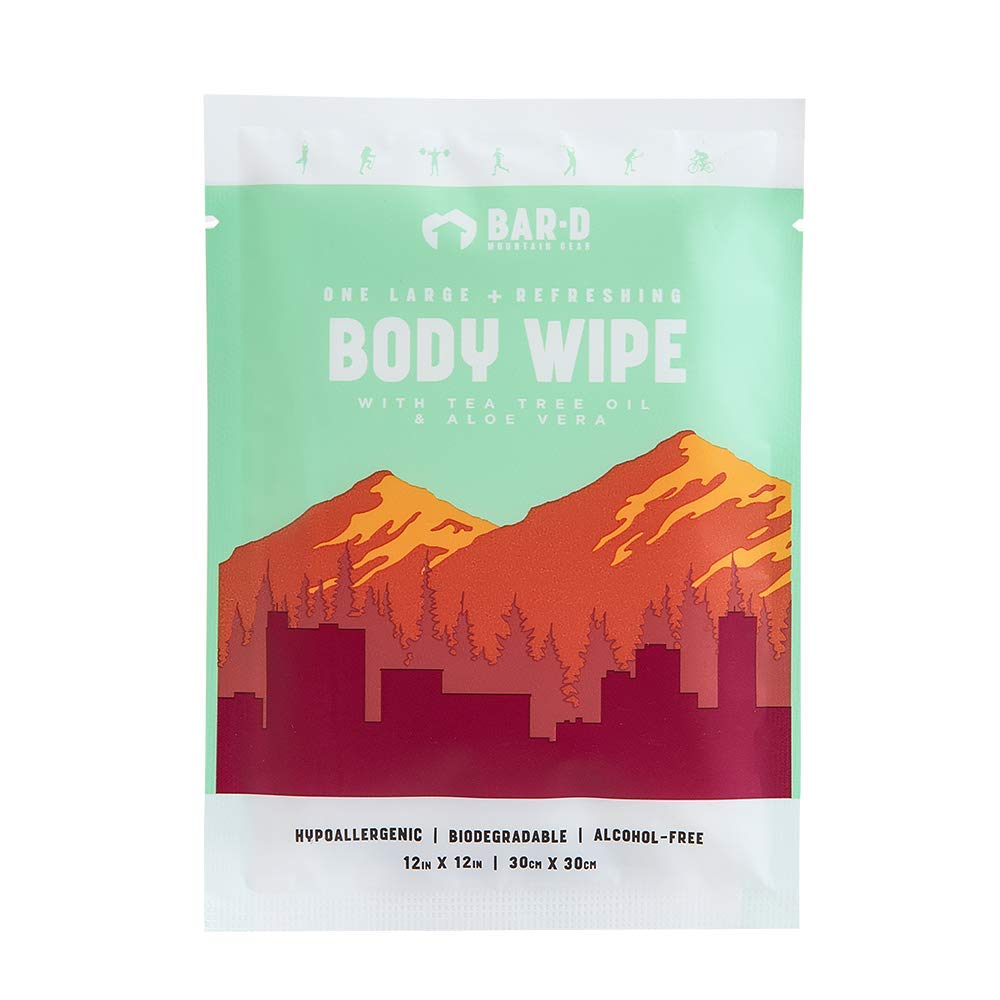 Bar-D -  XL Face and Body Cleansing Wipes with Aloe Vera and Tea Tree Oil - 20 packs