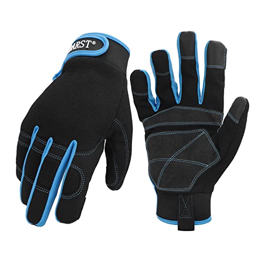 BARST -  Women's Utility Work Gloves Touchscreen Synthetic Leather Mechanic Gloves, stocking stuffer, holiday gift