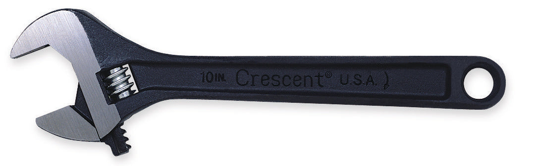 Crescent AT28BK 8-Inch Adjustable Wrench - Black Oxide Finish, Ergonomic Handle