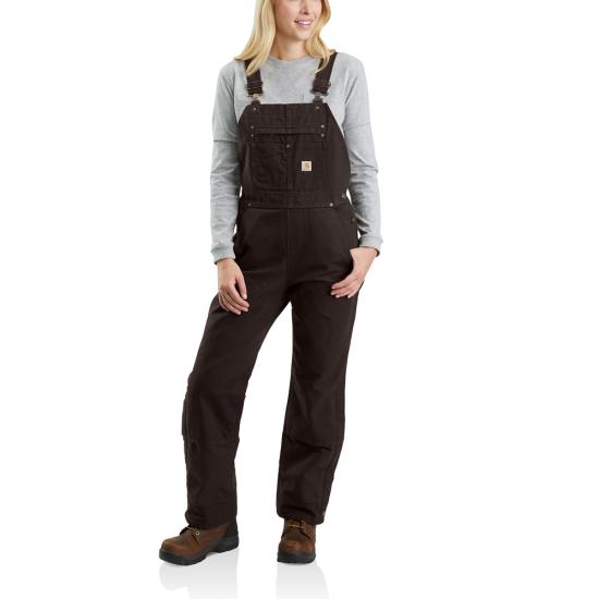 Carhartt 104049 FS - Women's Washed Duck Bib Overalls - Quilt Lined - Factory Seconds