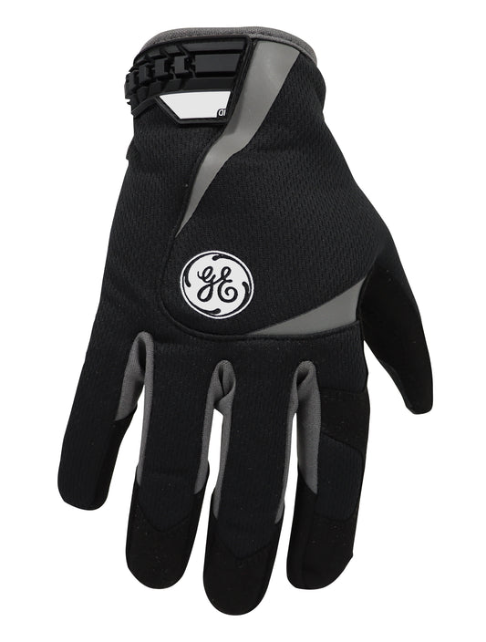 GE PPE - #GG401 Mechanics Gloves Hand Protection - Impact Resistant Gloves w/Velcro Cuff