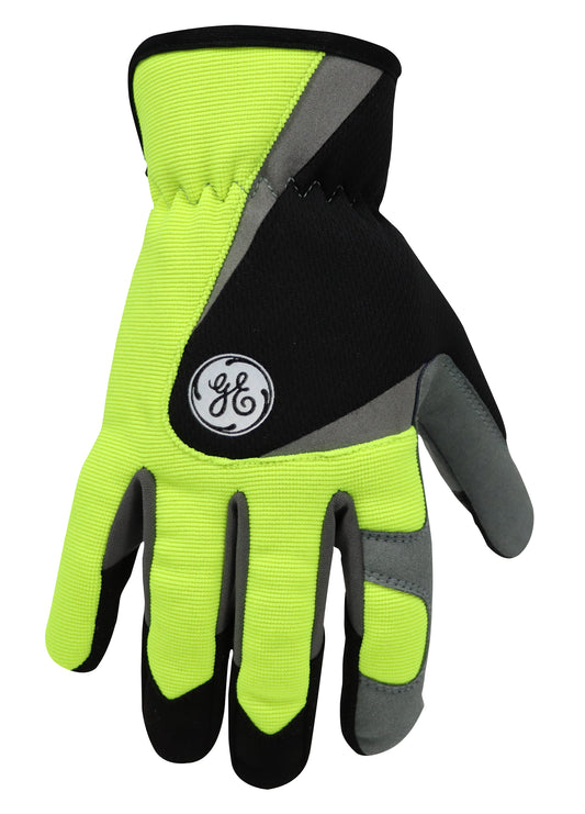﻿GE PPE  -  #GG402  Mechanics Gloves Hand Protection  - Impact Resistant Gloves - HIGH VISIBILITY