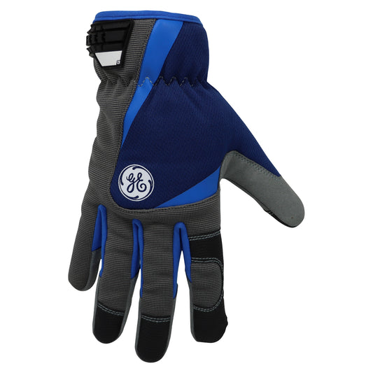 GE PPE - #GG411 PRO Mechanics Gloves Hand Protection w/Velcro Cuff - Impact Resistant Gloves