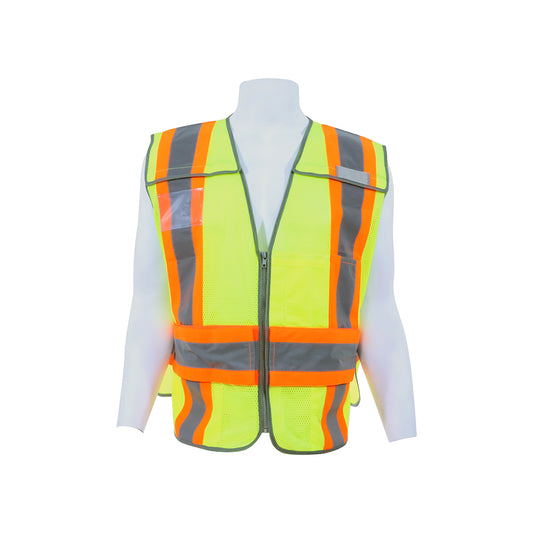 GE PPE - GV084 - 5 POINT BREAKAWAY SAFETY VEST - 3 POCKET