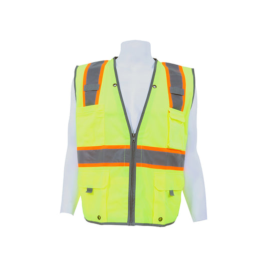 GE PPE - GV086 - Heavy Duty Engineer Vest with Contrasting Trims