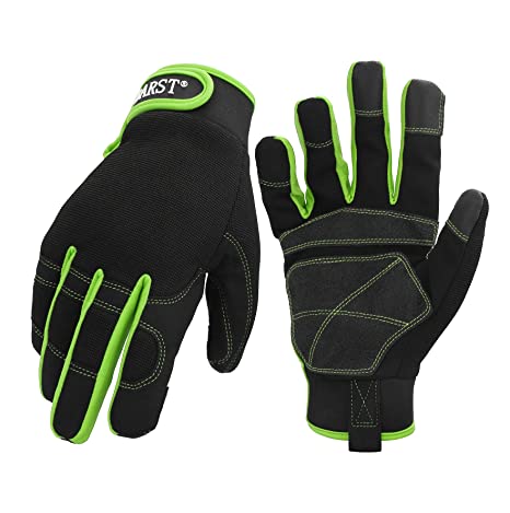 BARST -  Women's Utility Work Gloves Touchscreen Synthetic Leather Mechanic Gloves, stocking stuffer, holiday gift