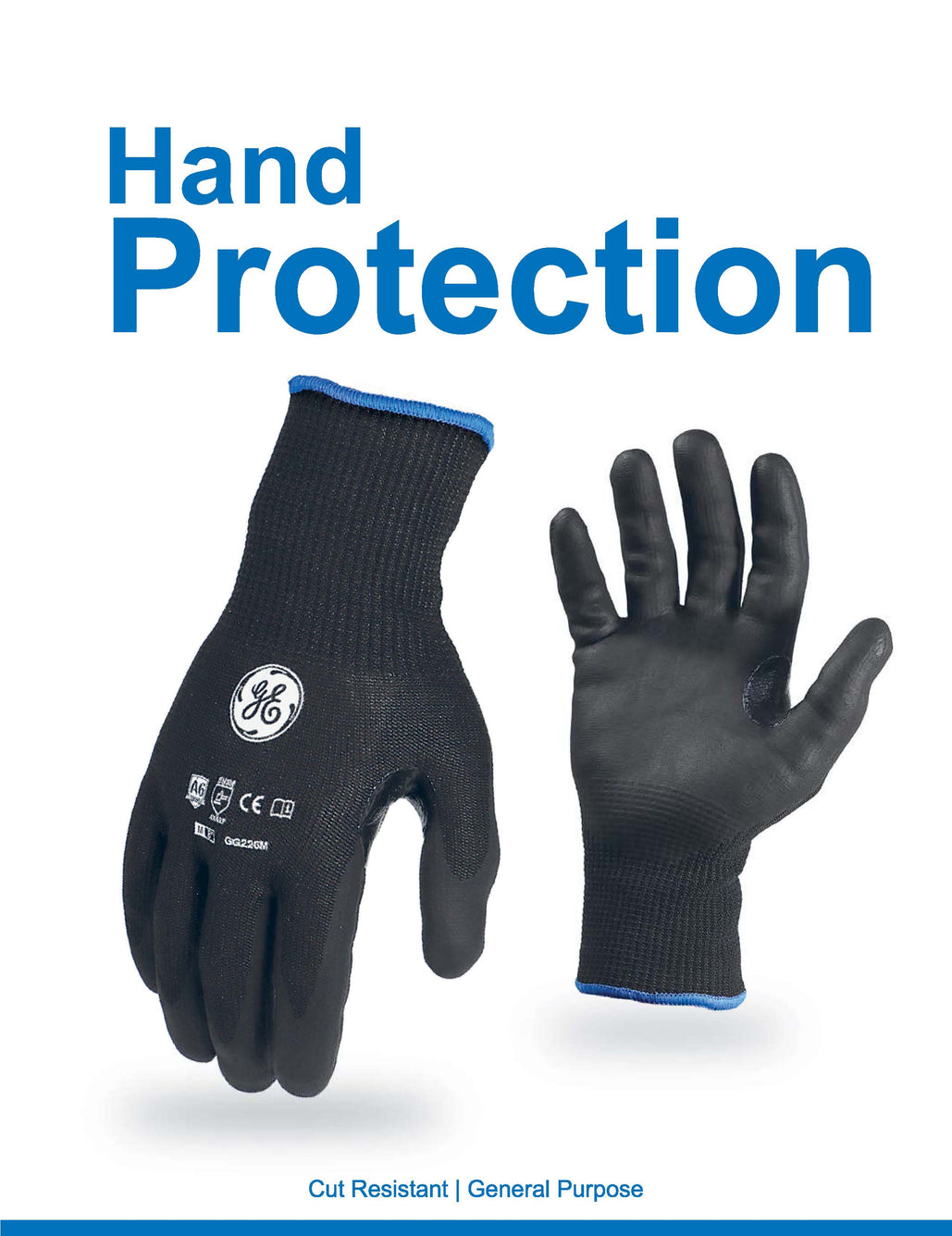 GE PPE - Hand Protection - Cut Resistant General Purpose Polyurethane – SHE  WORX Supply