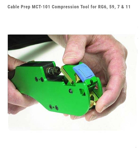 CABLE PREP - Cable Prep MCT-101 Compression Tool for RG6, 59, 7 & 11 - MCT-101