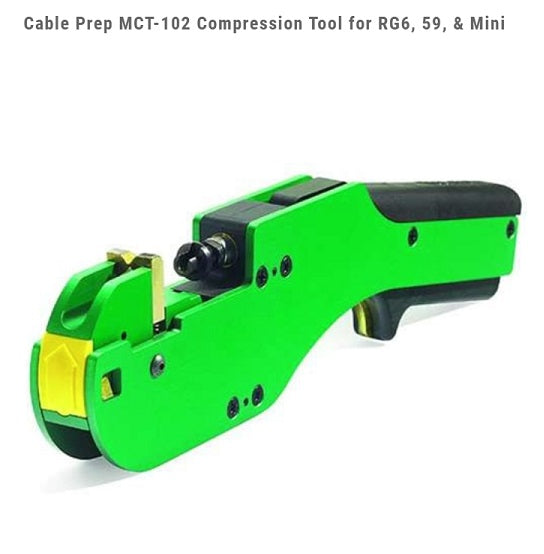 CABLE PREP - MCT-102 Compression Tool for RG6, 59, & Mini - MCT-102