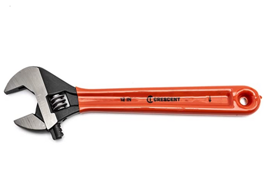 CRESCENT TOOLS - 10" Adjustable Black Oxide Cushion Grip Wrench - Carded - AT210CVS