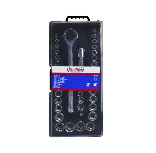 BEST VALUE - 1/4 and 3/8 in. Socket Set (40-Piece) - H0183005