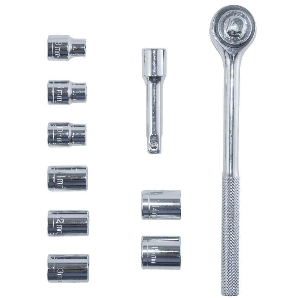 BEST VALUE - 3/8 in. Drive Socket and Ratchet Set (10-Piece) - H420501