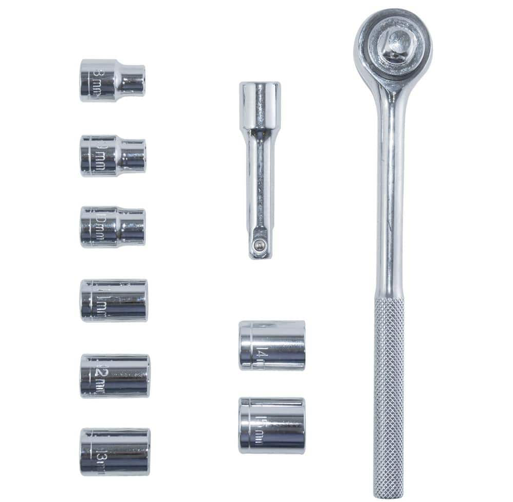 BEST VALUE - 1/2 in. Drive Socket and Ratchet Set (10-Piece) - H420503