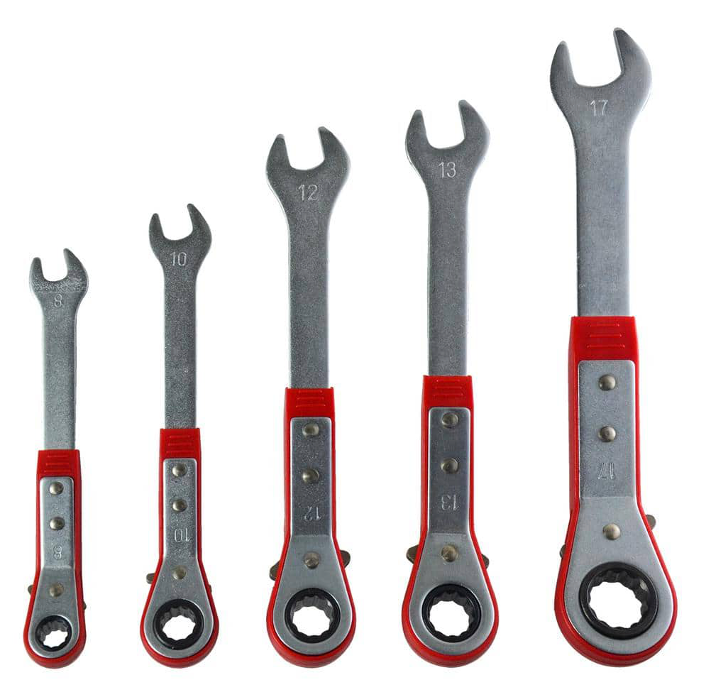 BEST VALUE - Metric Ratcheting Reversible Combination Wrench Set (5-Piece)	- H420418