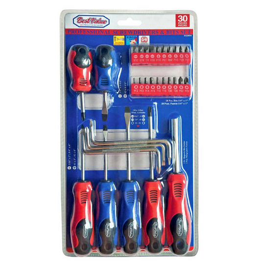 BEST VALUE - Screwdriver Set (30-Piece) - H420558