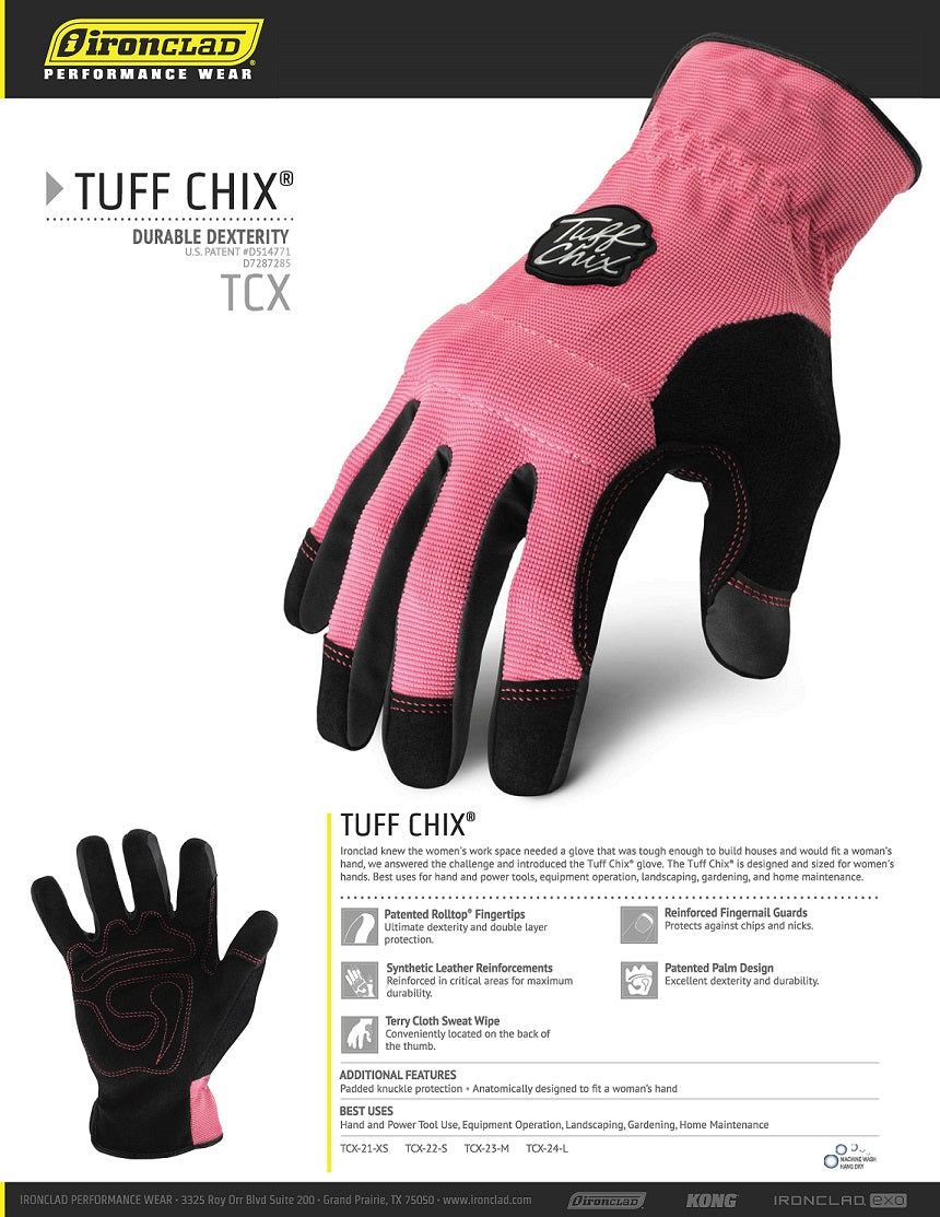 ironclad gardening gloves IRONCLAD - Tuff Chix Work Gloves