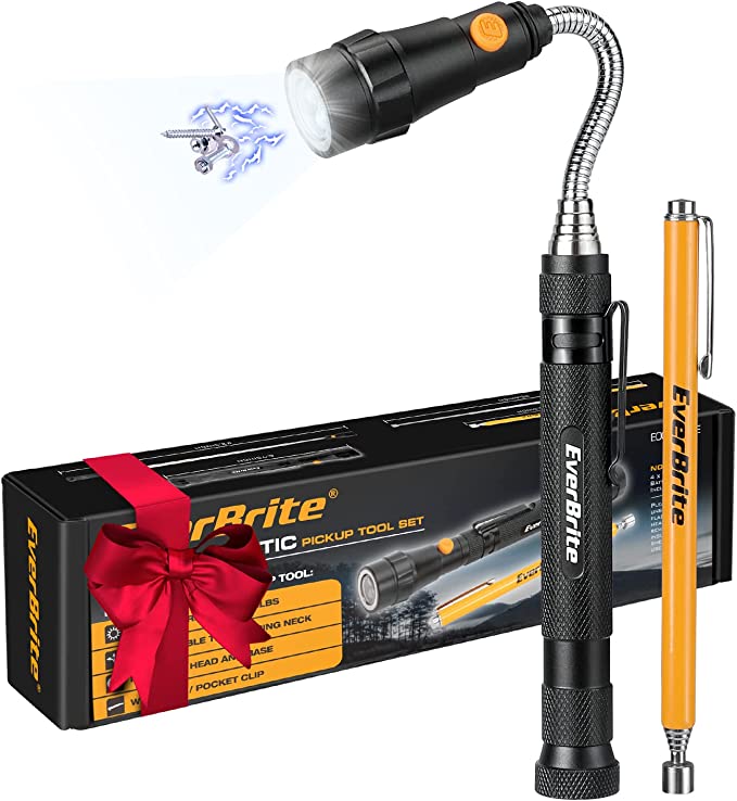 EverBrite - #‎E007068AE - 2PC Set Magnetic Pickup Tool Set with LED
