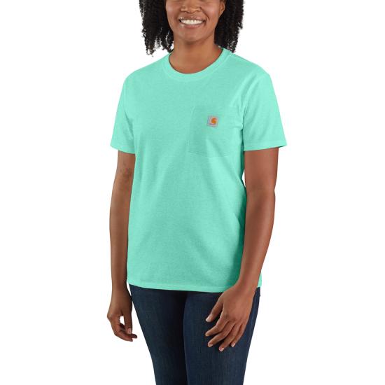 Carhartt - Made to Fit the Curvy Girl - #103067  WOMEN'S LOOSE FIT HEAVYWEIGHT SHORT-SLEEVE POCKET T-SHIRT