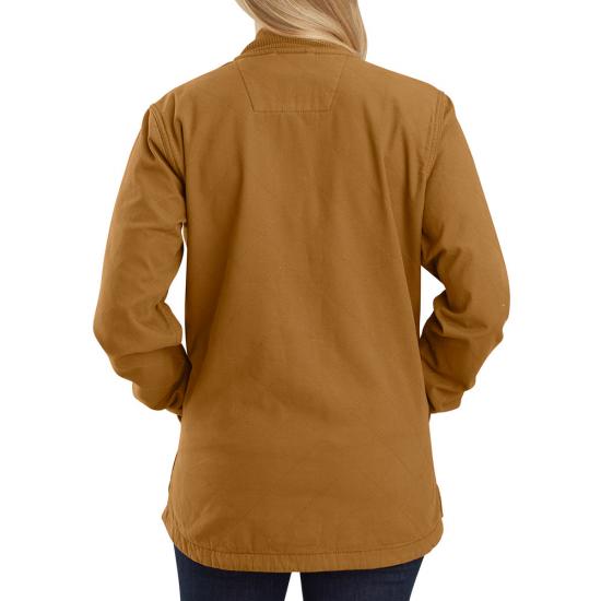 Carhartt - 104415 - For the Curvy Girl -  Women's Canvas Snap-Front Shirt Jac