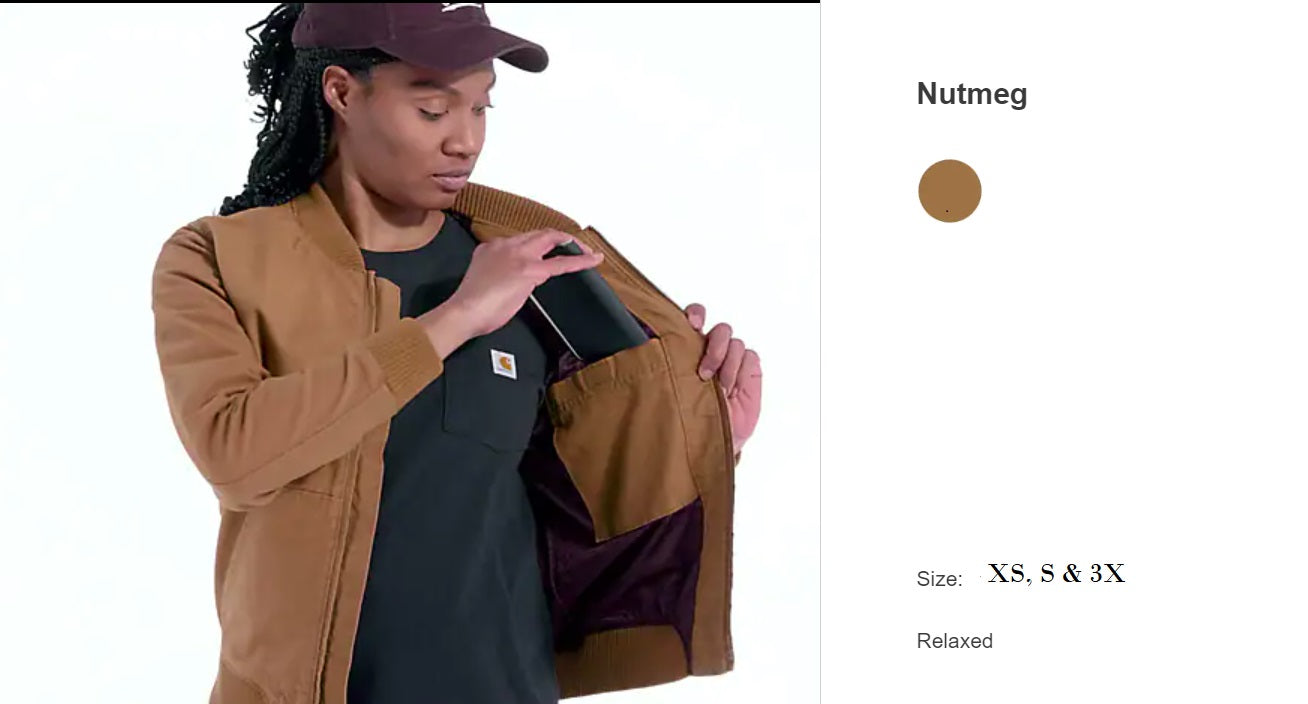Carhartt Women's Rugged Flex Loose Fit Canvas Detroit Jacket