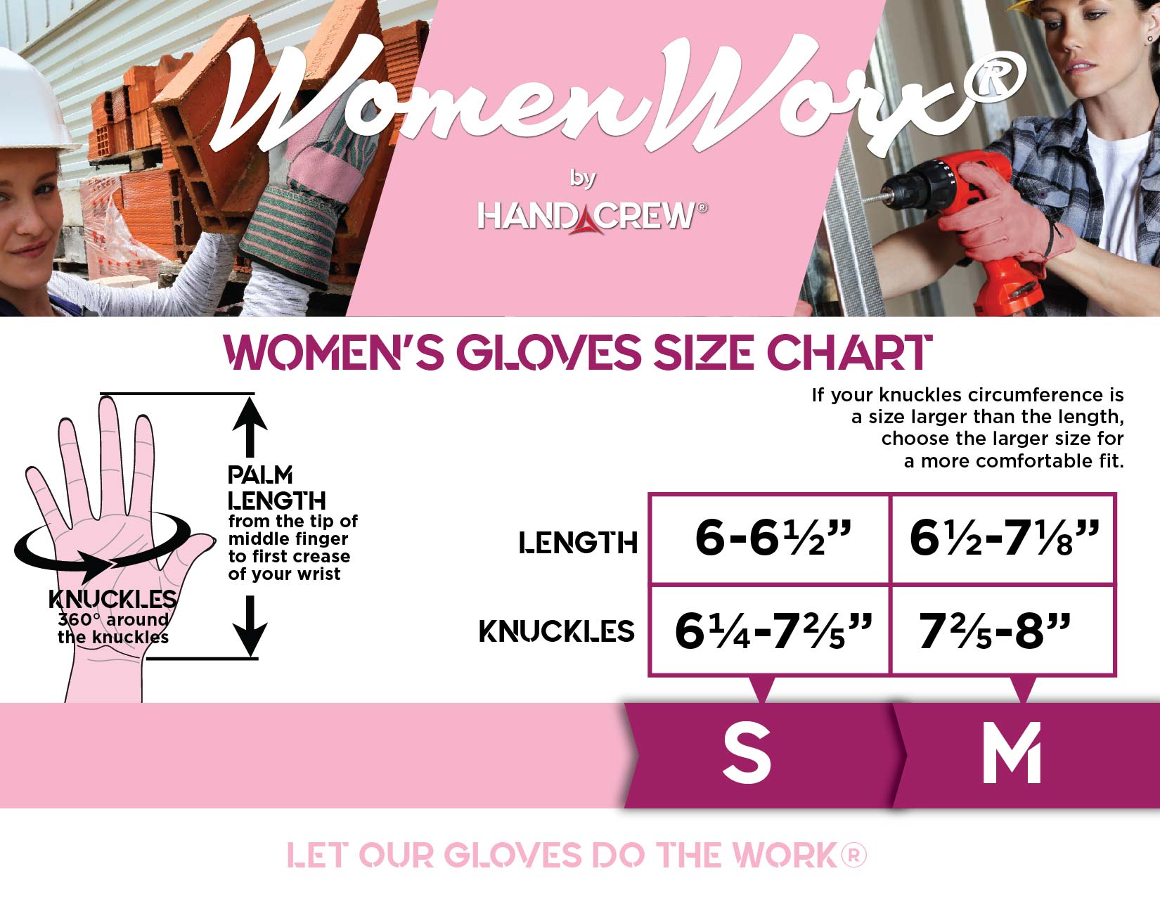 HAND CREW - Women Worx  -  #HG3650 - Womens Leather w/Mesh Work Gloves